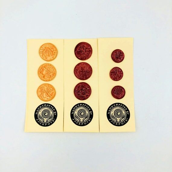 Floral Textured Ceramic Button, Pin, or Magne...