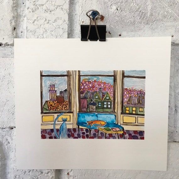 Pittsburgh Apartment -- giclee original art p...