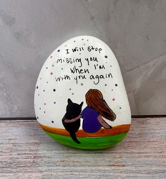Pet Loss Rock gift...