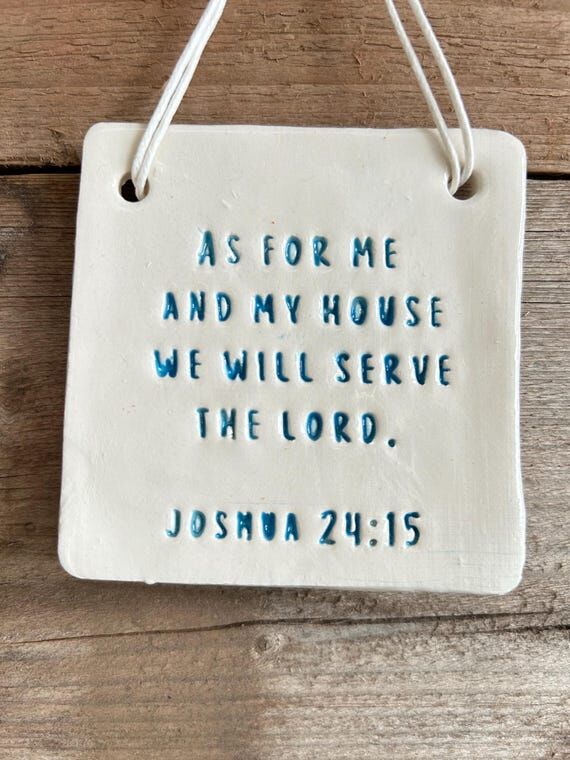 Pottery Wish - As for me and my house we will...