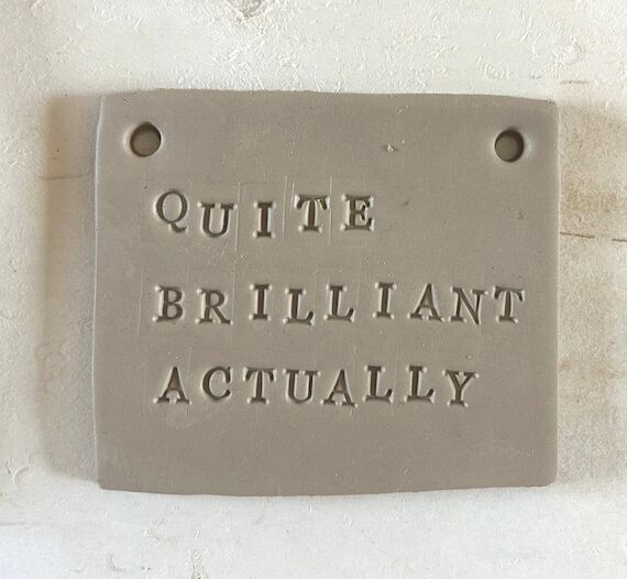 Personalised Pottery Tile, Bespoke Ceramic Gi...