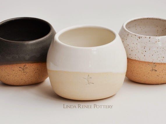 Handmade Salt Cellar with Spoon ceramic spice...