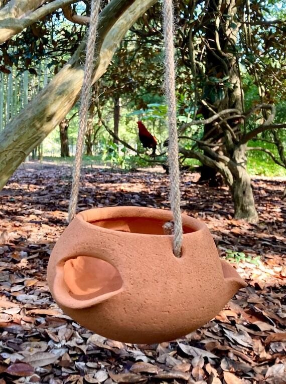 HANGING STRAWBERRY PLANTER #11. Porous terrac...