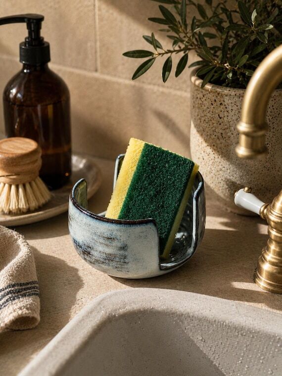 Handmade Ceramic Sponge Holder, Kitchen Sink ...