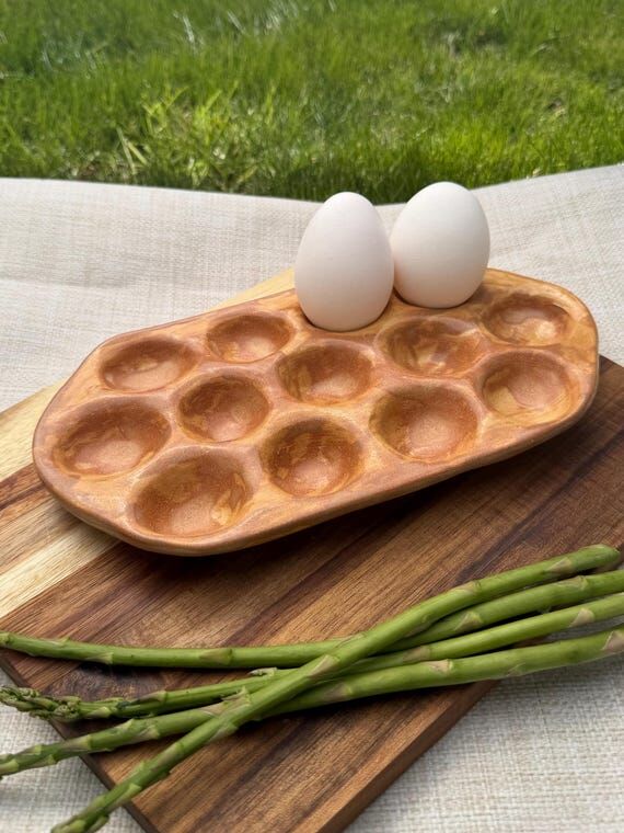 Handmade Ceramic Eggs Holder...