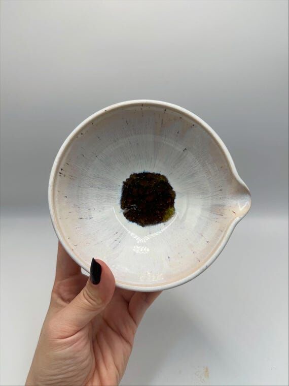 Handmade pottery: Spout bowl...