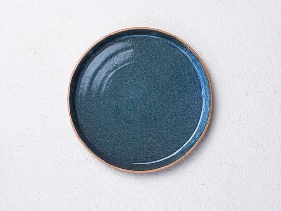 Offshore Blue 10" Dinner Plate - handmad...