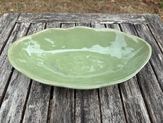Handmade Pottery- Oval Bowl...