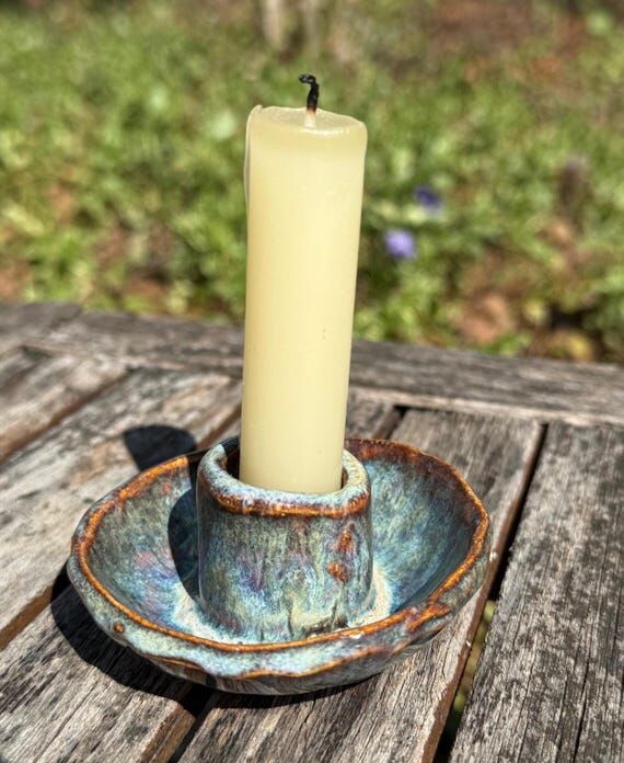 Handmade Pottery-Candle Holder...