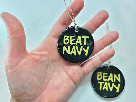 BEAT NAVY Christmas ornament, handmade orname...