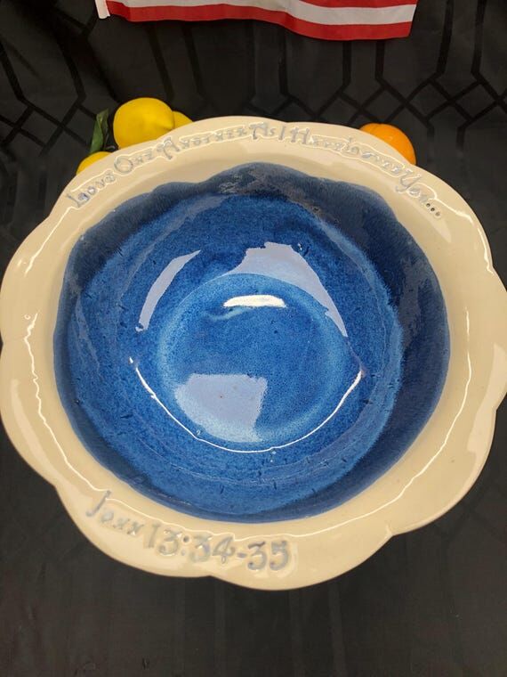 Love one another... Handmade Pottery Bowls ...