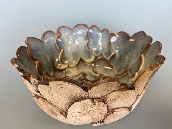 Handcrafted Dogwood Bloom Bowl – Stoneware ...