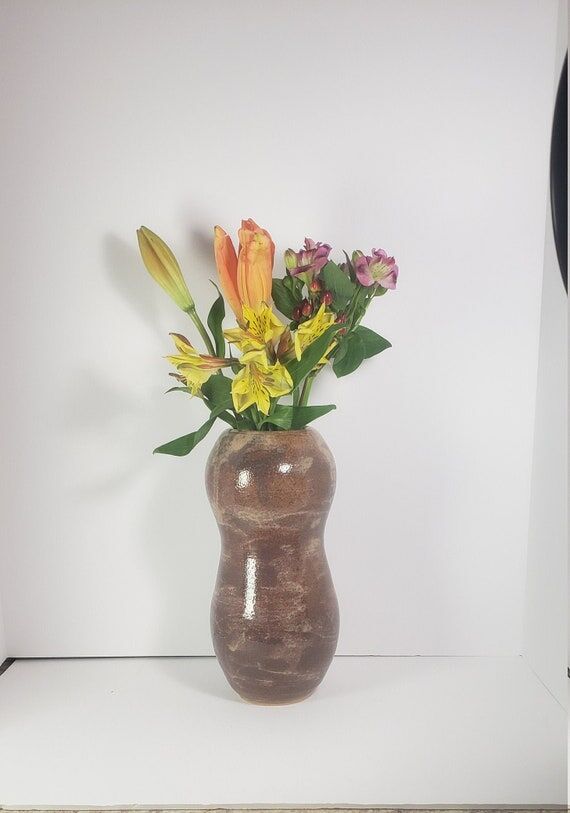 Handmade Pottery Gourd Vase...