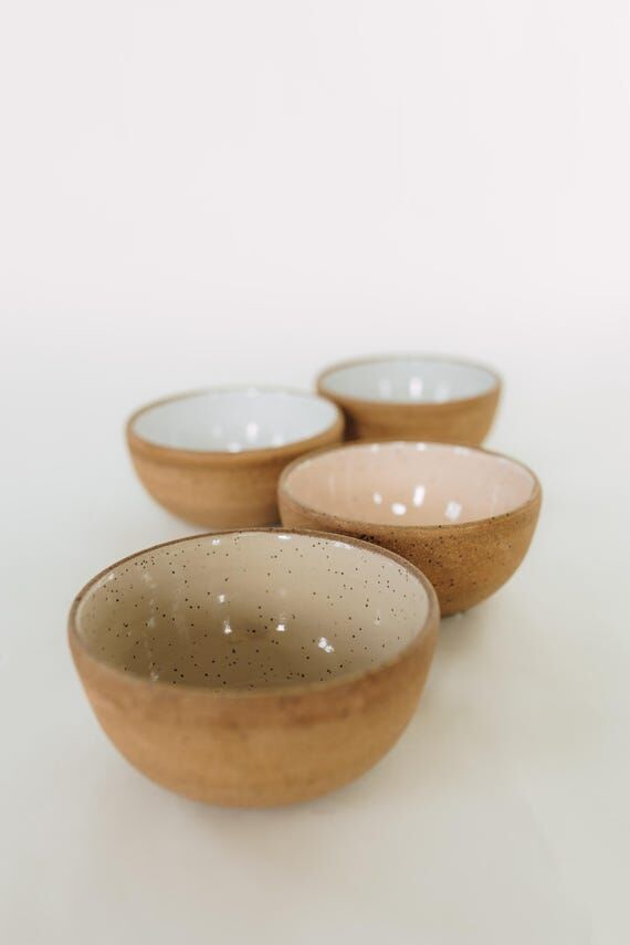 Handmade speckled dessert bowl/small dish/rus...