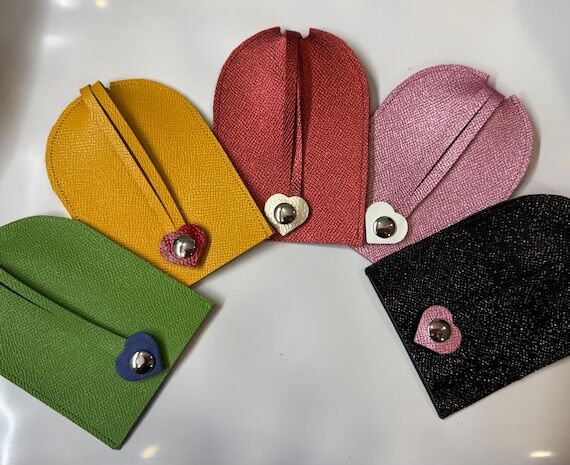 Saffiano Italian Leather Key Case, Drop-Down ...