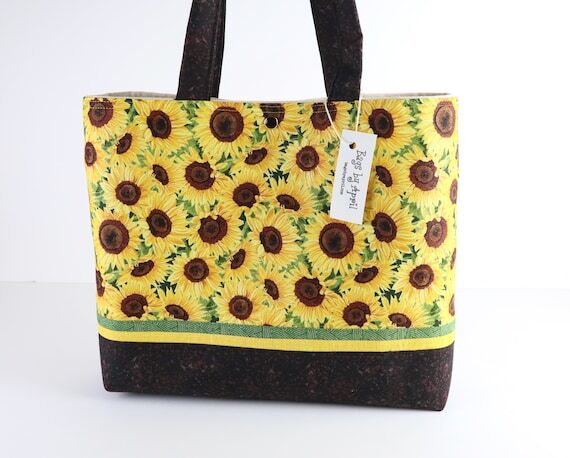 Sunflower Fields Shoulder Bag Purse Summer Fl...