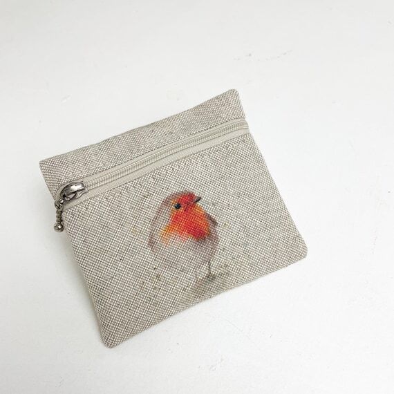 Robin Coin Purse, Zipped purse, Stocking fill...