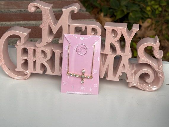 Handmade 18k gold brass cross bracelet, adjus...