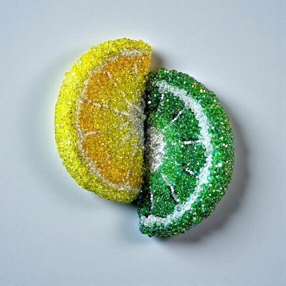 Summer Beaded Orange Slice Clutch | Crystal F...