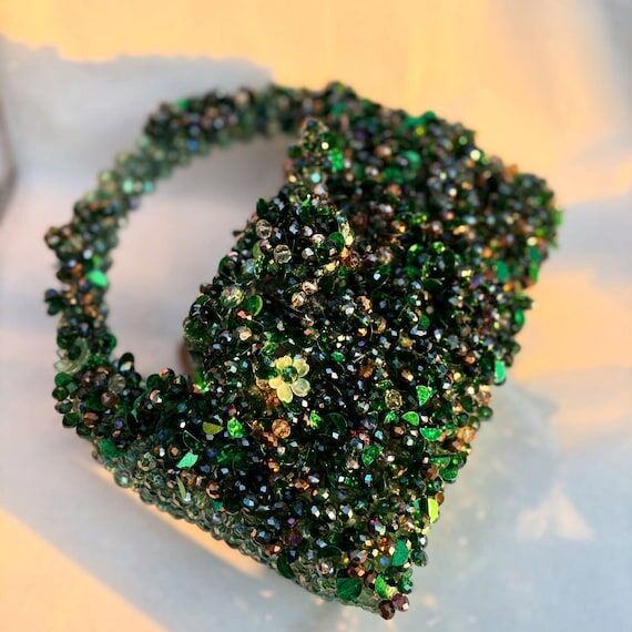 Handmade Beaded Bag | Crystal & Sequin Handba...