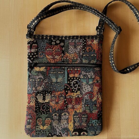 Handmade Laurel Burch Jungle Cats Tapestry Cr...