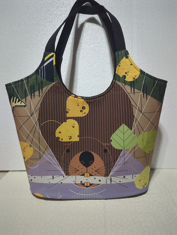 Handmade Tote Bag featuring nature artwork...