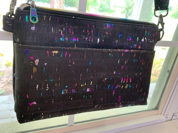 Rainbow Cork Small Crossbody Purse...