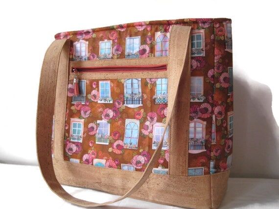 Handbag, Fabric Purse, Windows and Flower Box...