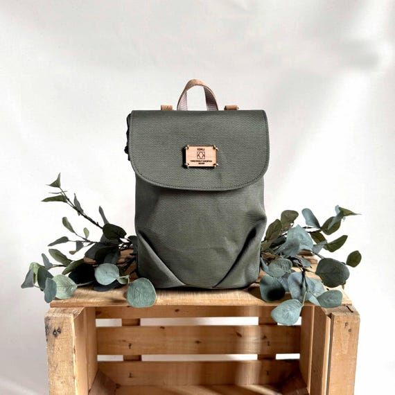 Sustainable Mini Backpack: Eco-Friendly Recyc...