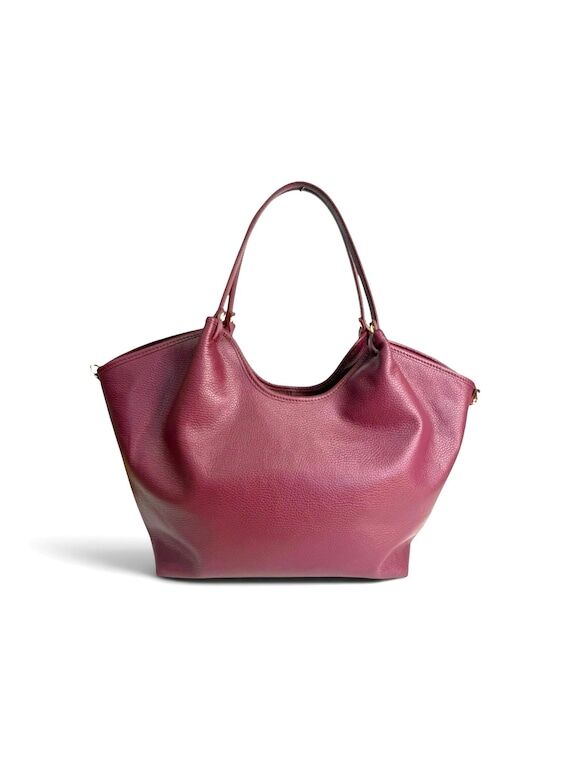 Large Italian Leather Slouchy Tote Bag – Mi...