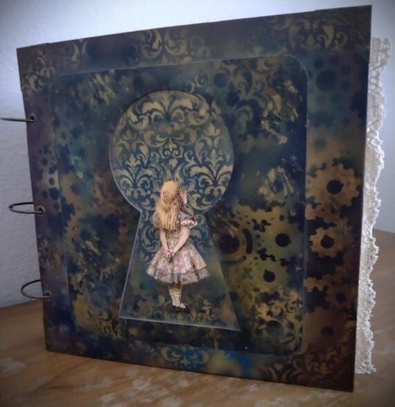 Handmade Alice in Wonderland Junk Journal...