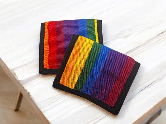 Guatemalan Rainbow Wallet · Fair Trade Handw...