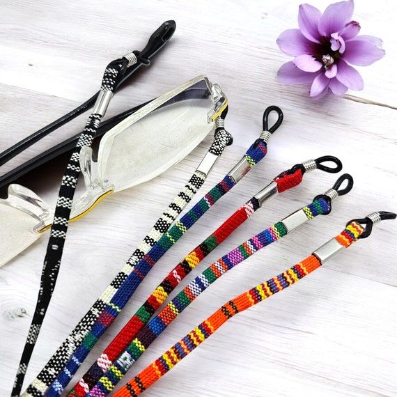 Multicolor Glasses Holder Strap, Ethnic Fabri...