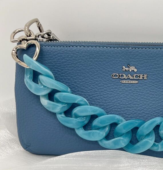 Chunky Purse Chain - Bag Strap - Blue Handbag...