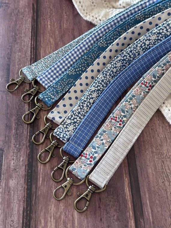 Summer Blues Floral Cotton Lanyard – Teache...