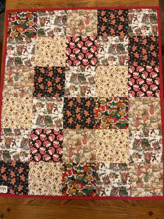Christmas reversible handmade baby toddler la...