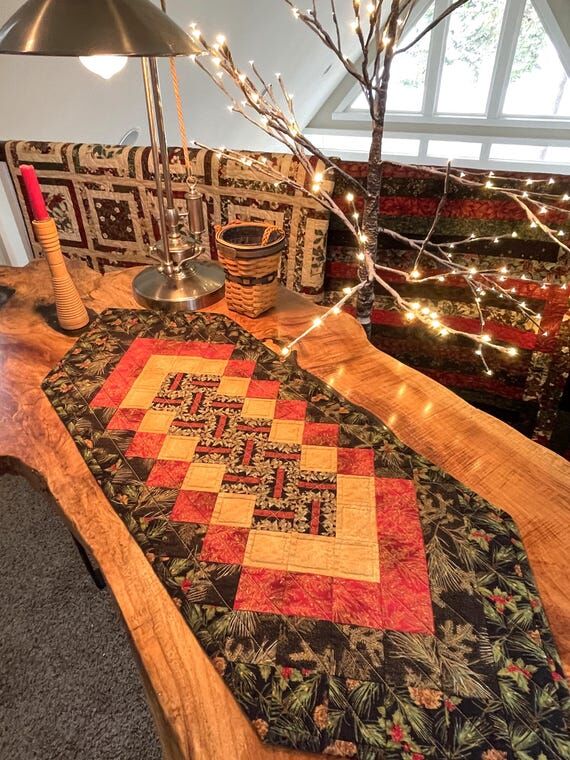 Vintage Quilted Holiday Table Runner will be ...