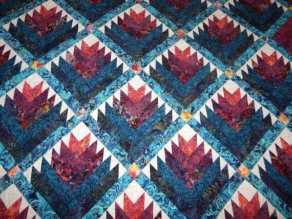 Queen to King Flower Log Cabin (95 (No Social Media) 104)...