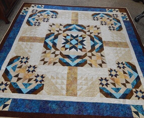 Amazing Stars Queen to King handmade quilt...