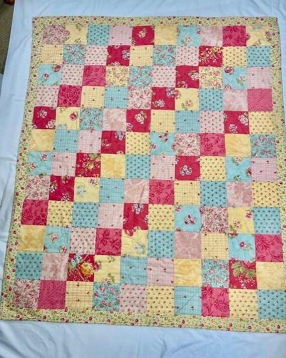 Traditional Garden Floral Handmade Patchwork ...