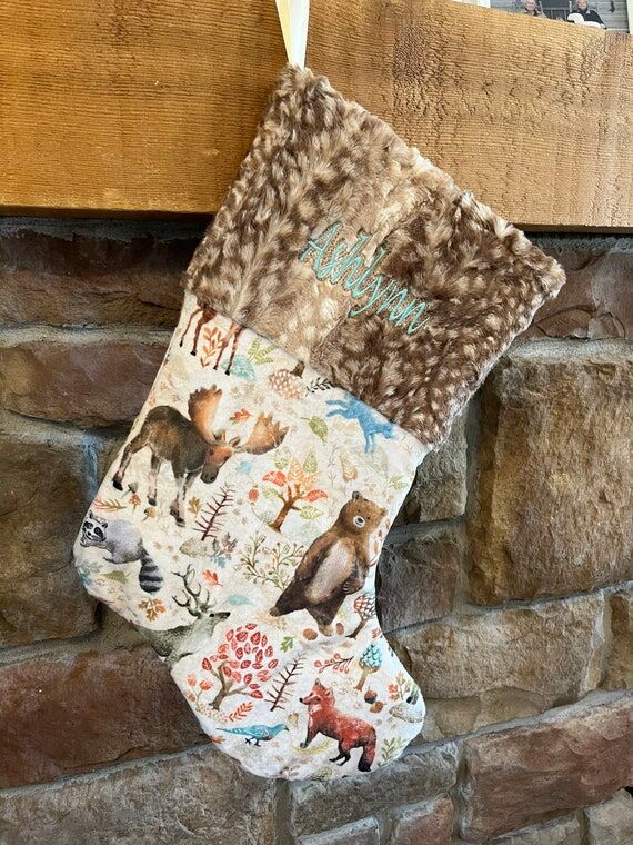 Christmas stockings, Personalized decor, Wood...