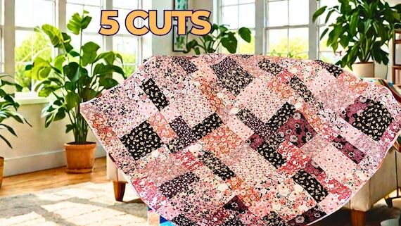 5-Cut Fat Quarter Quilt Pattern: Easy Step-by...