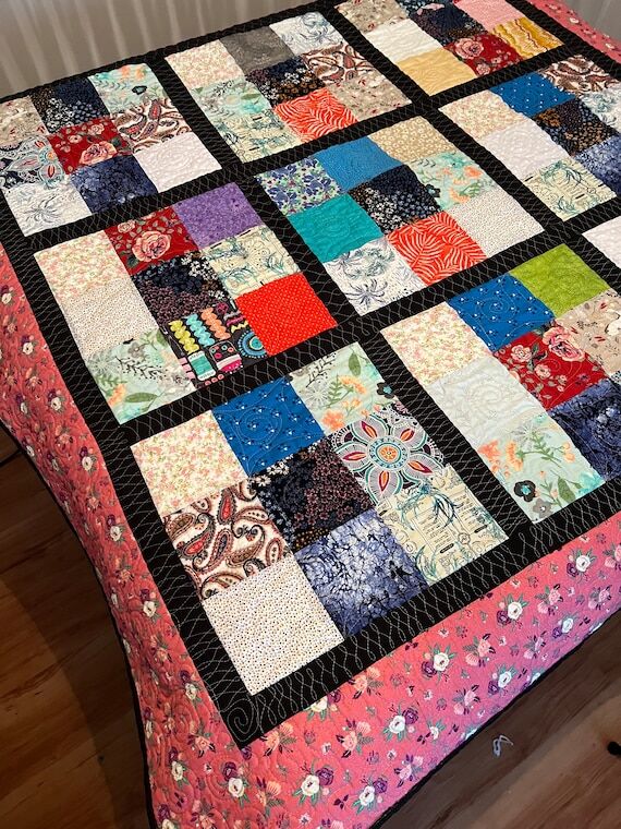 Handmade Patchwork Quilt: Soft, Unique Bed or...