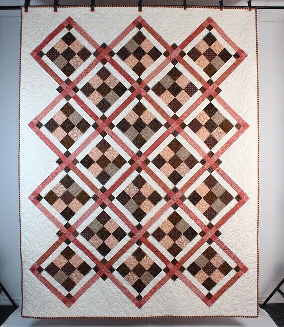 Handmade Patchwork Quilt, Scrappy Quilt, Crea...