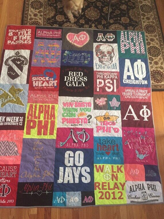 Memory quilt listing for Patti...