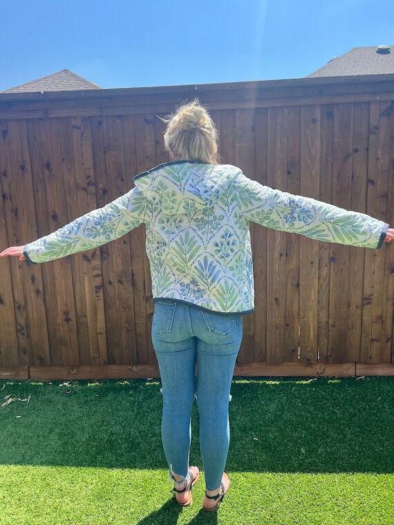 Floral quilted jacket...