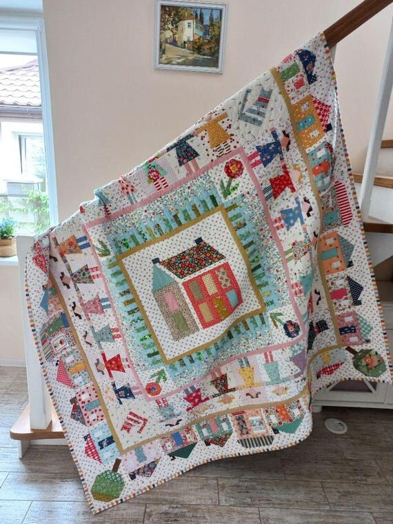 Baby Girl Quilt, Handmade Baby Quilt, Girl Ne...