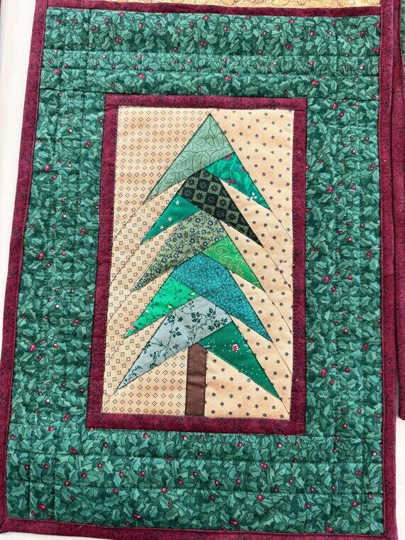 Adirondack table runner. Christmas decoration...