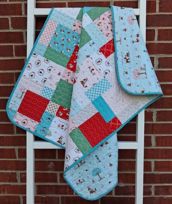 Handmade Patchwork Quilt, Tasha Noel, Whimsi...