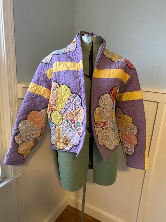 Purple Dresden Quilt Coat/Size Small...